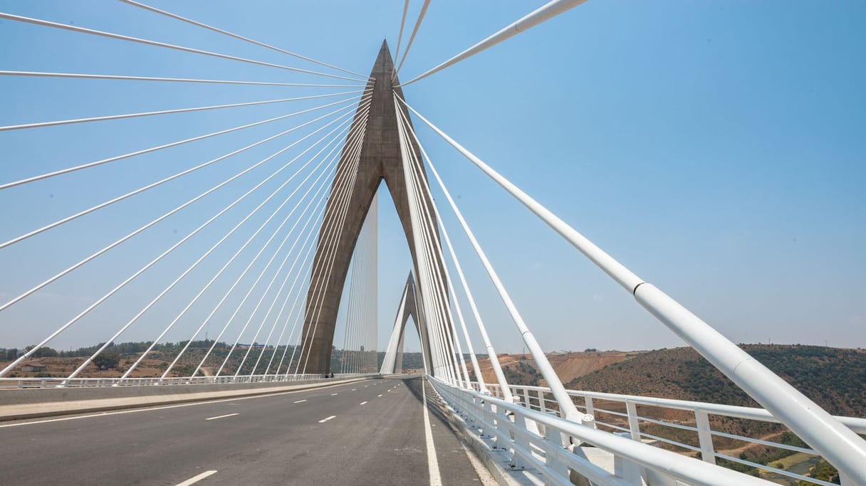 Le pont Mohammed VI à Rabat.
