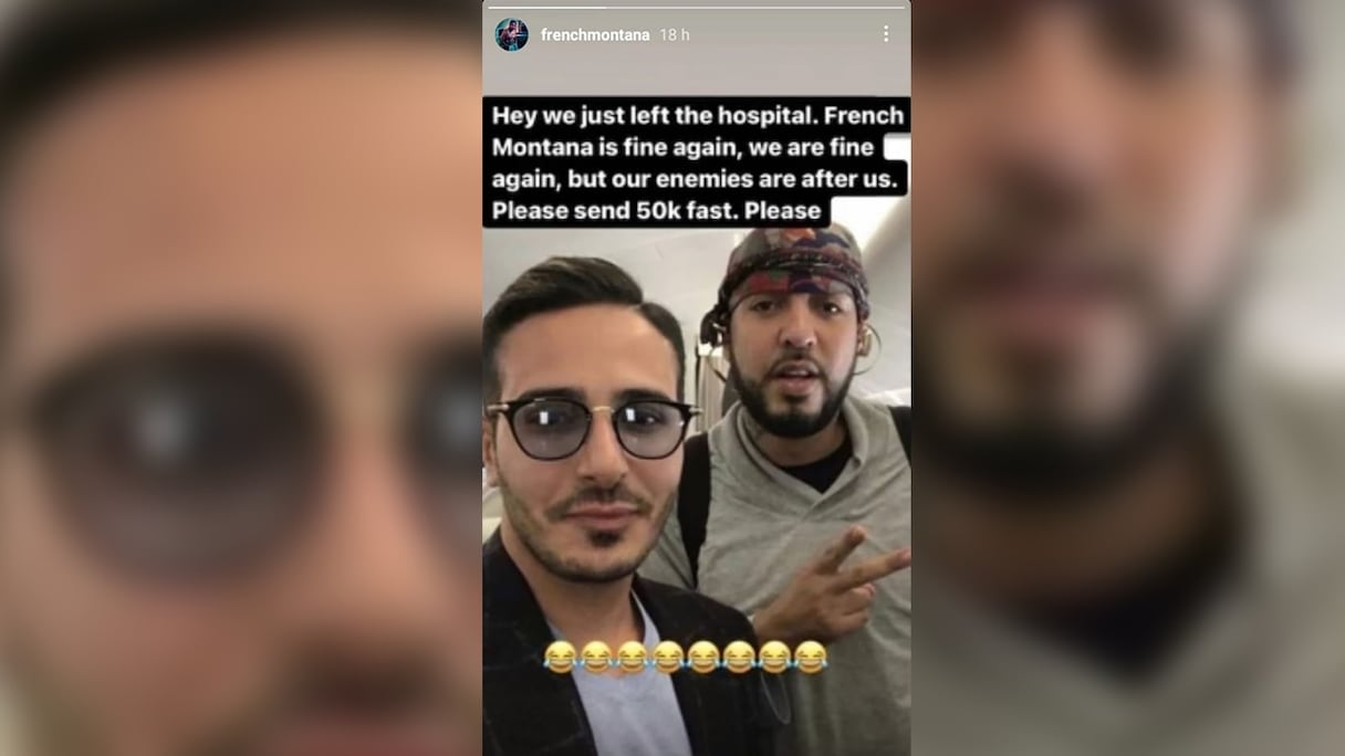 French Montana pose aux côtés de Simon Leviev, alias "l'arnaqueur de Tinder".
