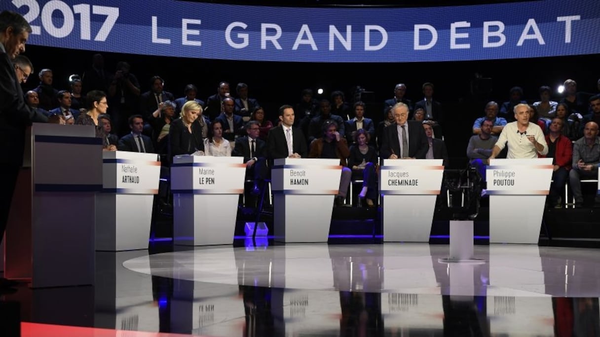 Lors du débat entre les onze candidats, hier sur BFM TV.
