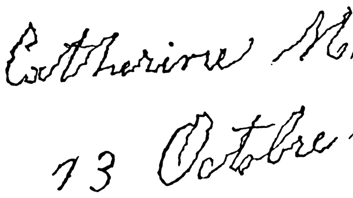 Ecriture d'une personne atteinte de la maladie de Parkinson. 
