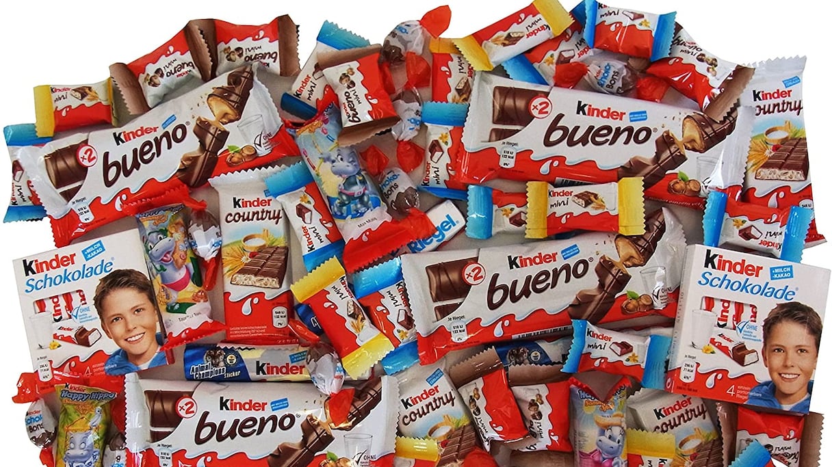 Plusieurs produits de la gamme Kinder.
