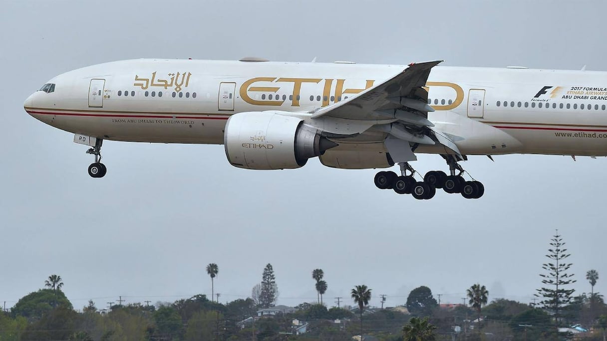 Avion de ligne émirati.
