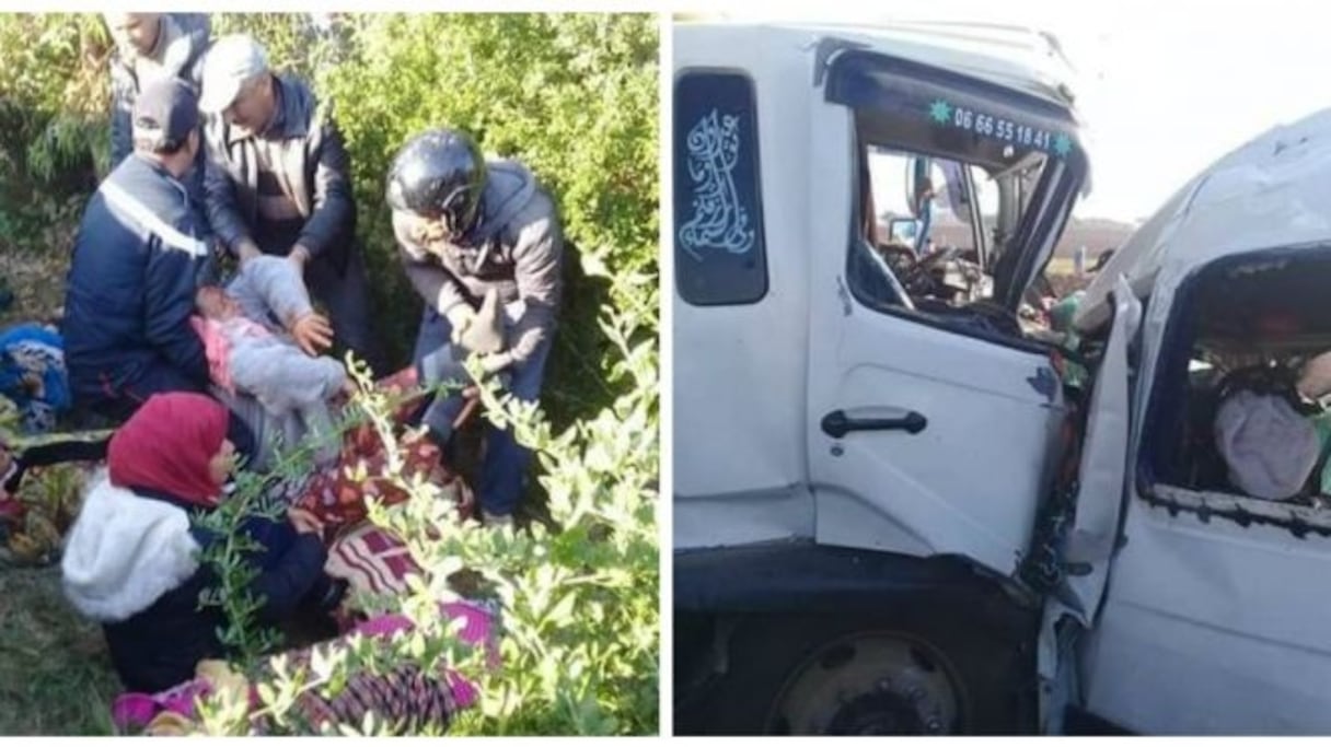 Un accident lourd en dégâts humains. 
