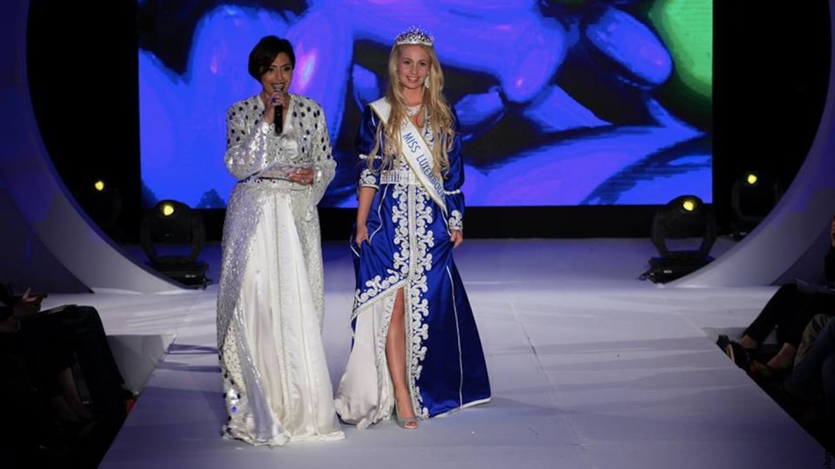 Maria Naciri et Miss Luxembourg.
