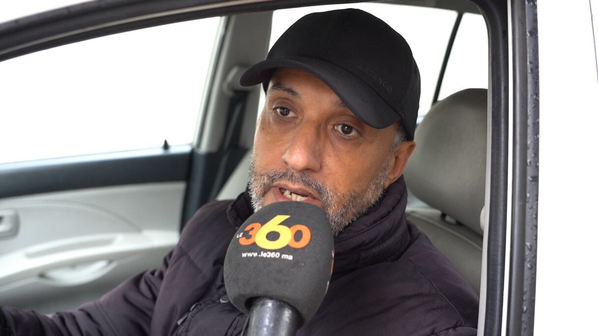 Un automobiliste interrogé par Le360, jeudi 15 décembre 2022, à Casablanca. 
