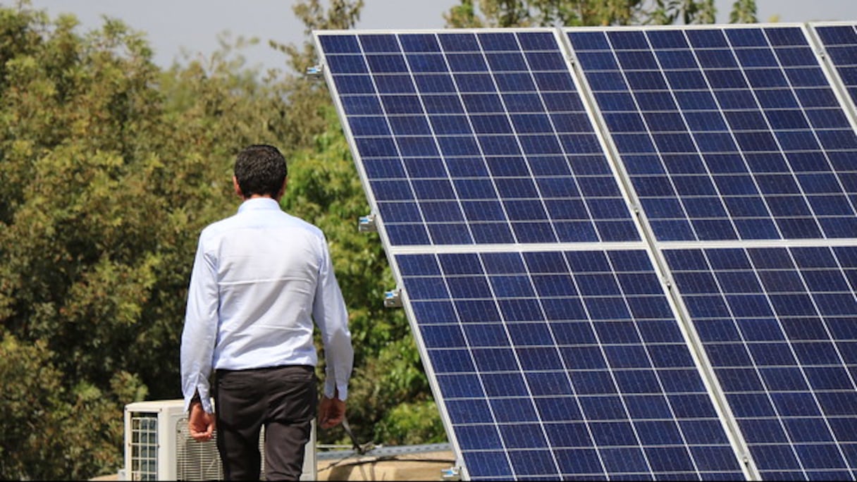 Des panneaux photovoltaïques.
