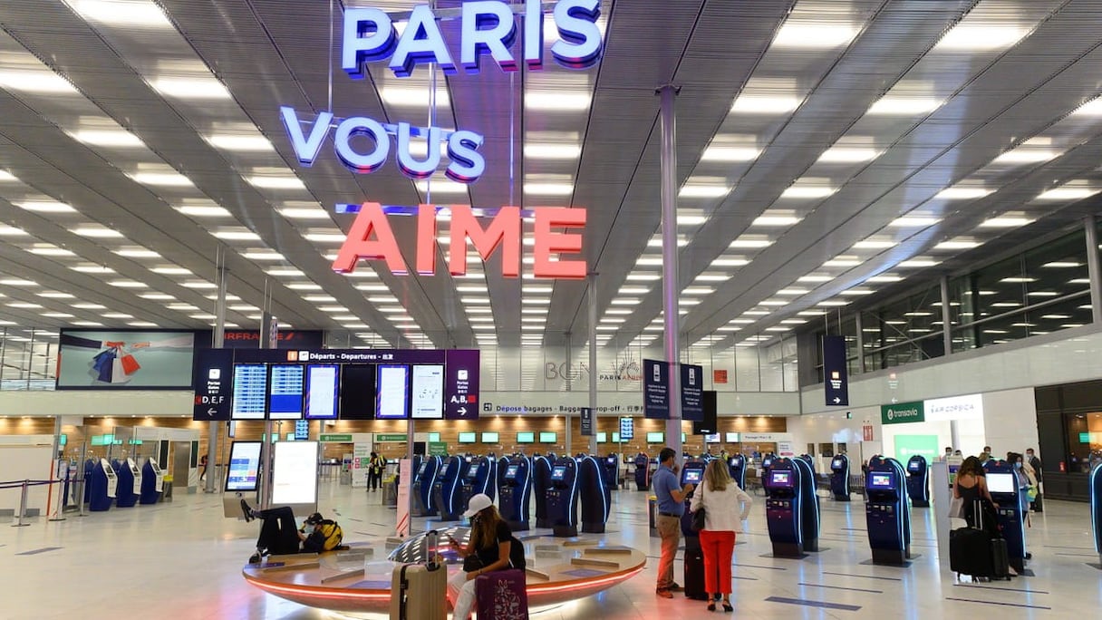 L'un des halls de l'aéroport d'Orly, près de Paris. 
