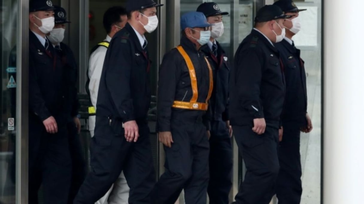 Carlos Ghosn quittant la prison de Tokyo, mercredi 6 mars 2019. 
