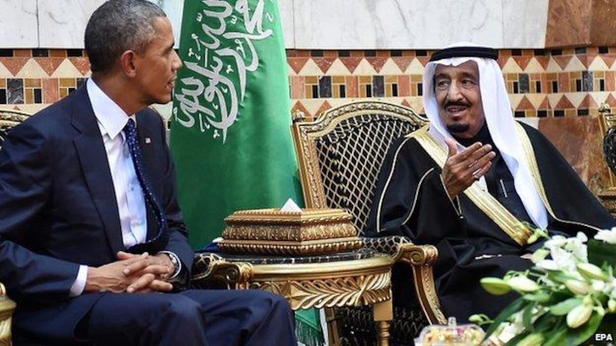 Le président Obama et le roi Salmane à Riyad en janvier 2015.
