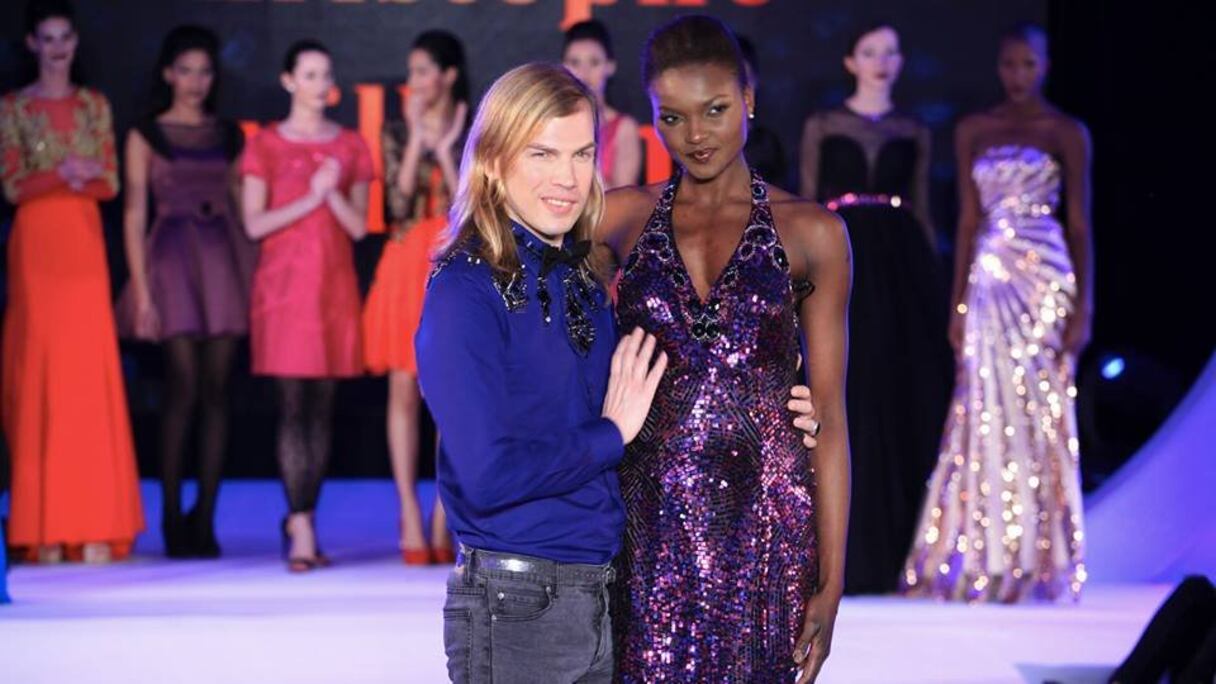 Le styliste Christophe Guillarmé s'est fait remarquer lors cette édition 2014 des Fashion Days.
