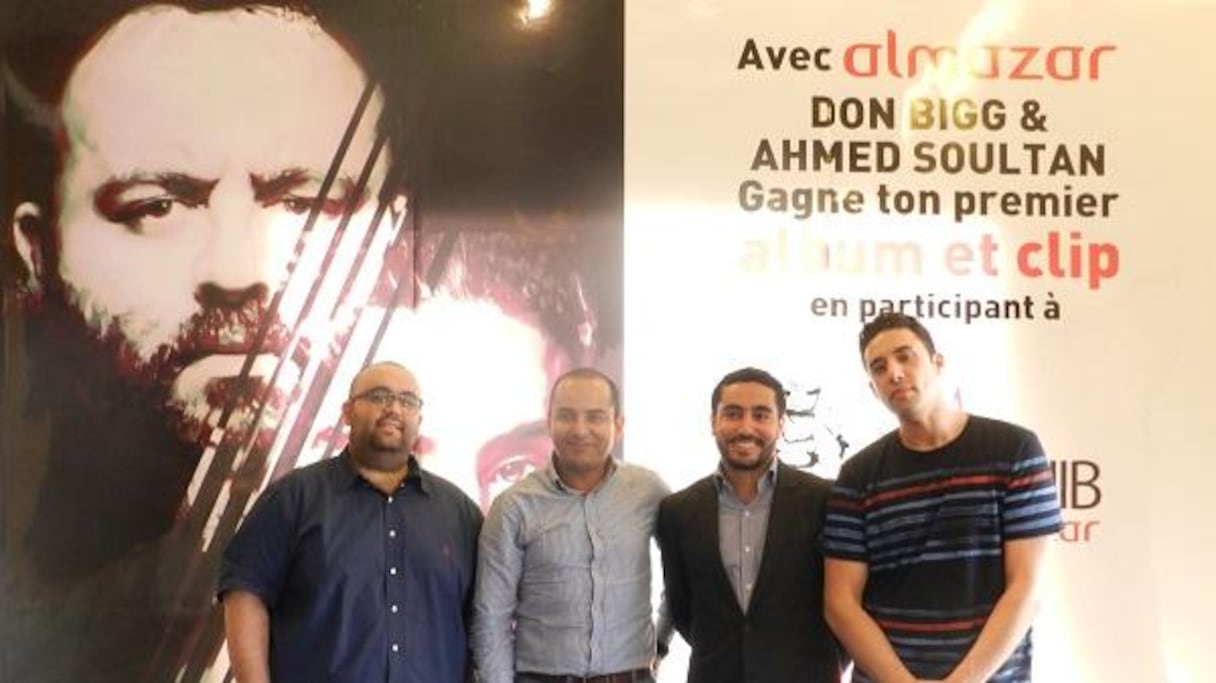 Don Bigg, Yassir Ameziane, Directeur des Centres PETRA, Amine Megzari, Responsable Communication PETRA, Ahmed Soultan
