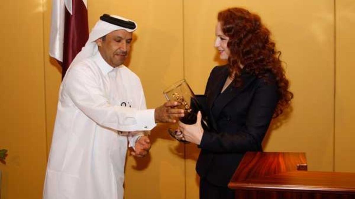 La princesse Lalla Salma au Qatar en 2013
