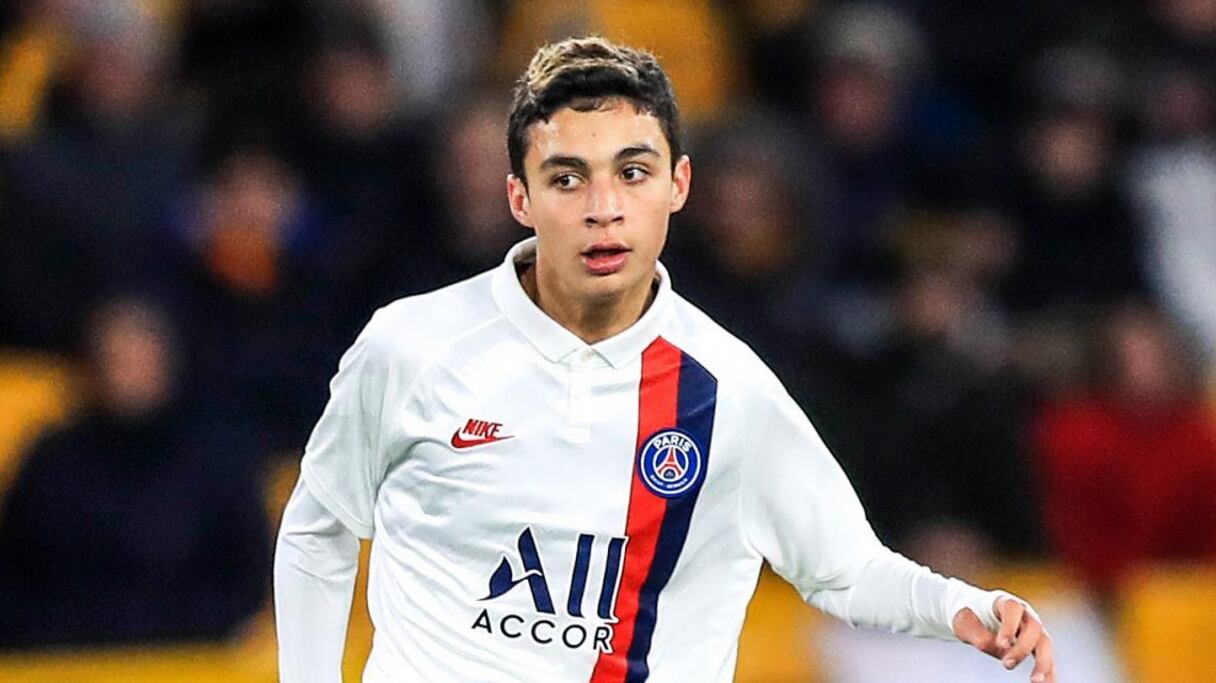Kays Ruiz-Atil, le jeune attaquant marocain du Paris Saint-Germain.
