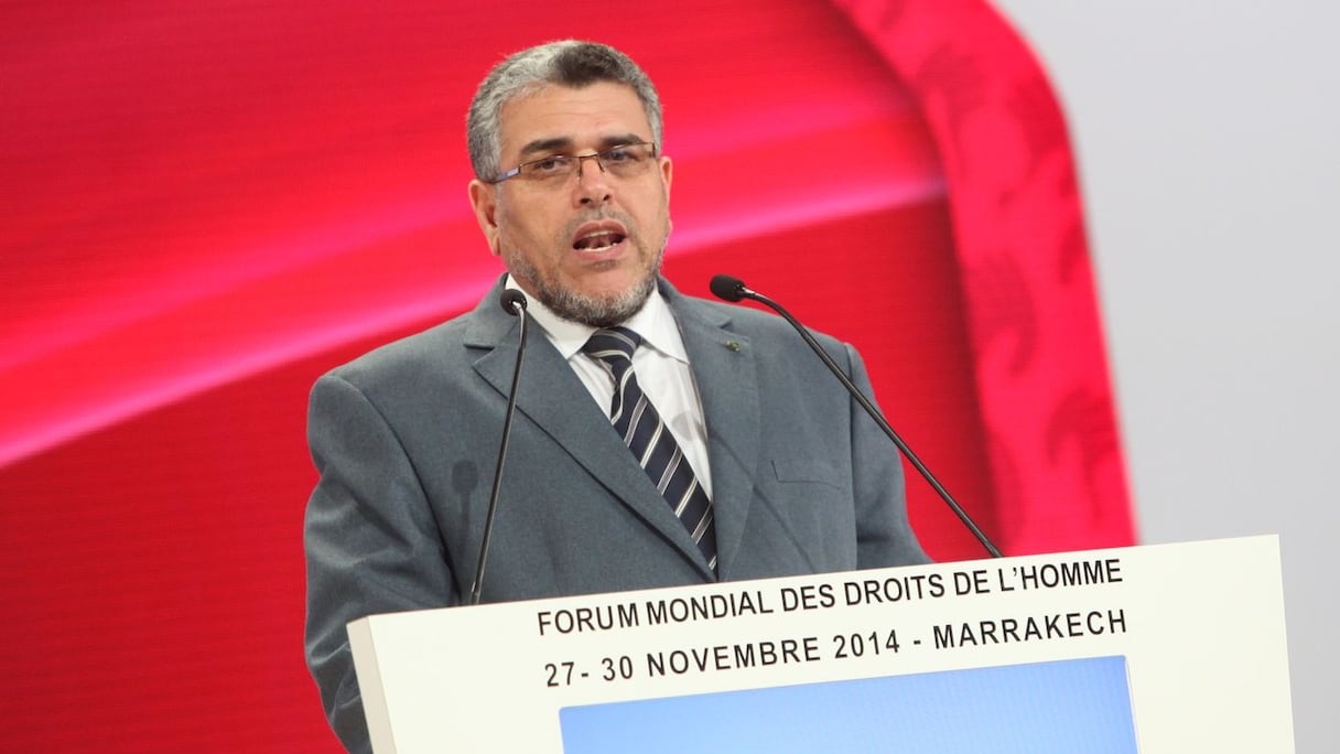 Mustapha Ramid, ministre d'Etat chargé des Droits de l'Homme.
