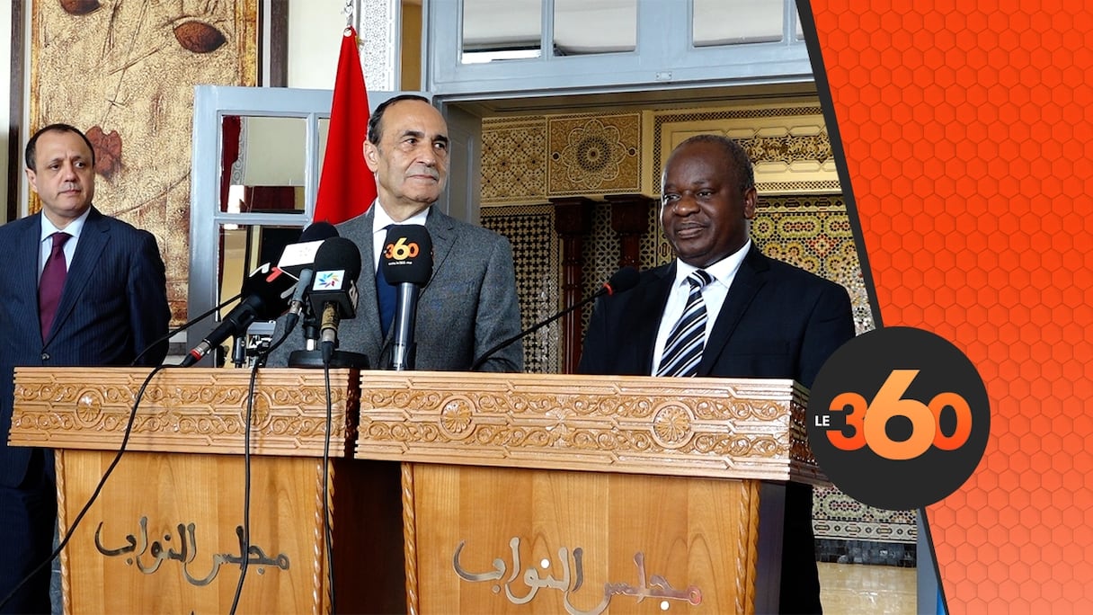 Habib El Malki et Job Ndugai, président de l'Assemblée nationale de Tanzanie.
