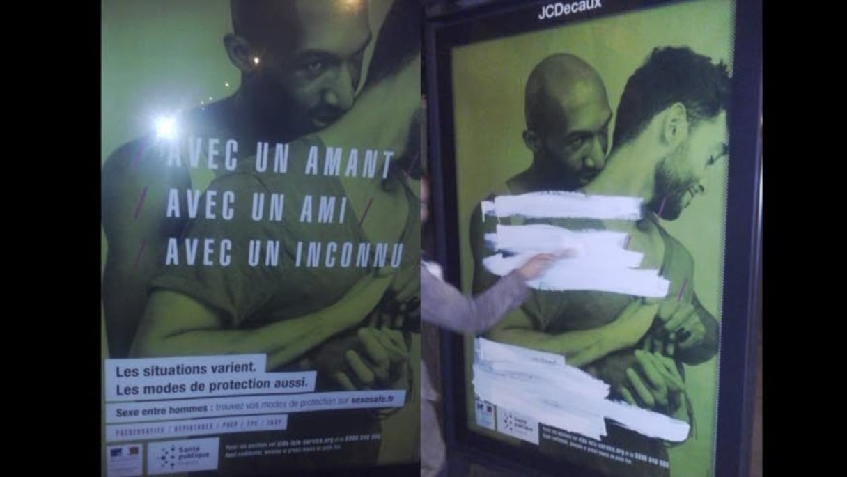 Les affiches de prévention ont été vandalisées dans plusieurs communes de France.
