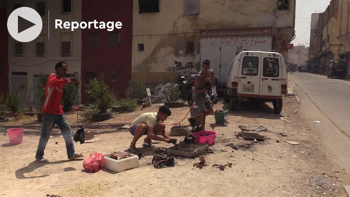 A Fès, les traditionnels barbecues de têtes de moutons de l'Aïd al-Adha ont été moins nombreux, cette année.
