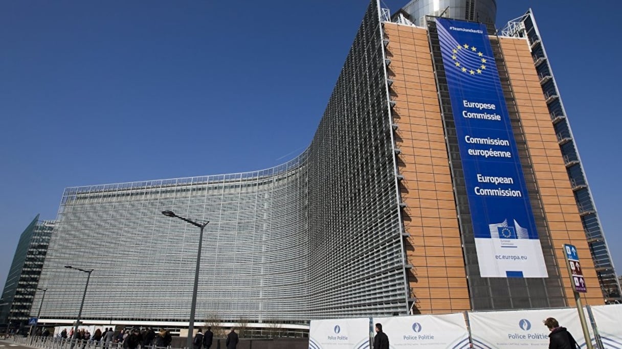 Le siège de la Commission européenne de Bruxelles. 
