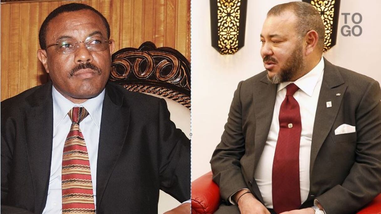 Haile Mariam Dessalegn et Mohammed VI.
