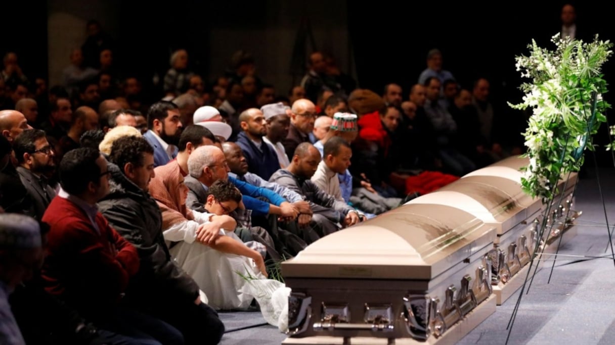 L'hommage des Canadiens aux victimes de la mosquée de Québec. 
