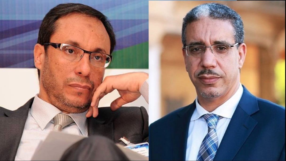 De g à d: Abdelkader Amara et Aziz Rabbah
