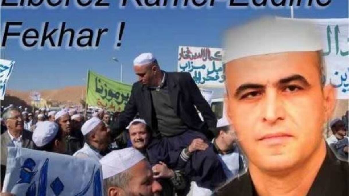 Photo du défunt Kamaleddine Fakhar, défenseur du peuple mozabite opprimé. 
