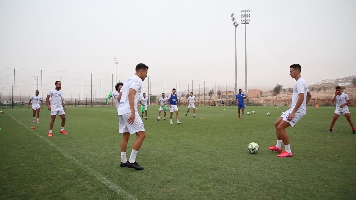 Joueurs de l'IRT à l'entraînement.
