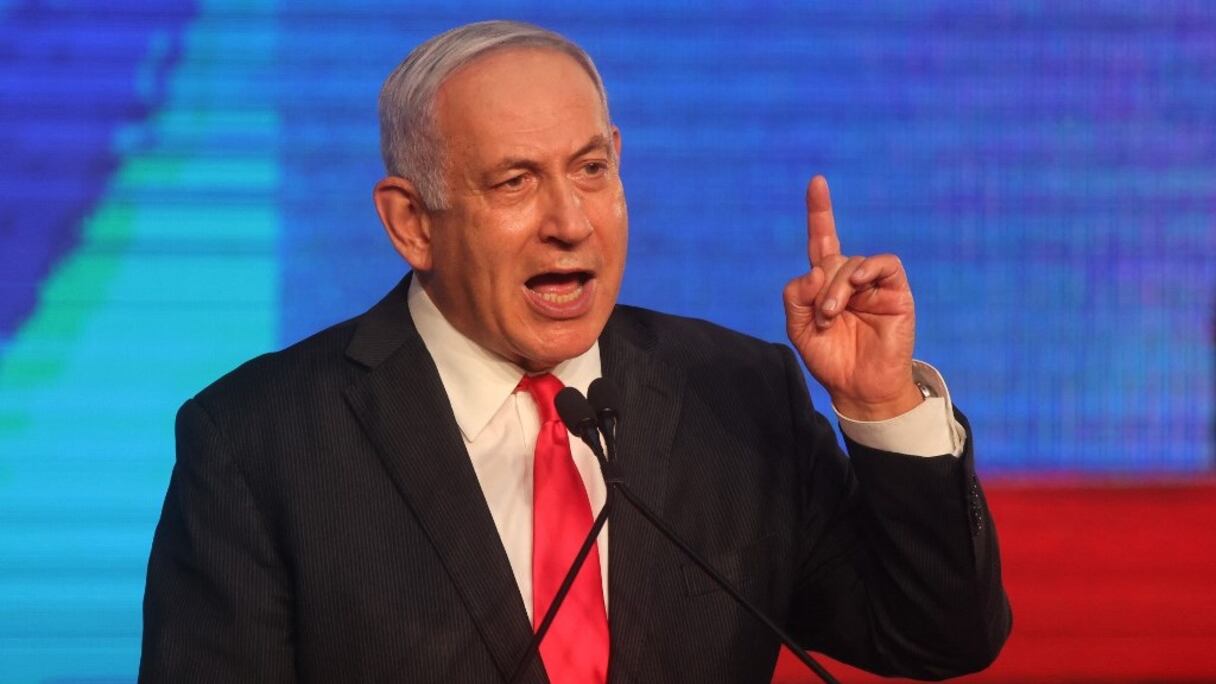 Benjamin Netanyahu, chef du Likoud, désigné mardi 6 avril 2021, pour former le prochain gouvernement israélien.
