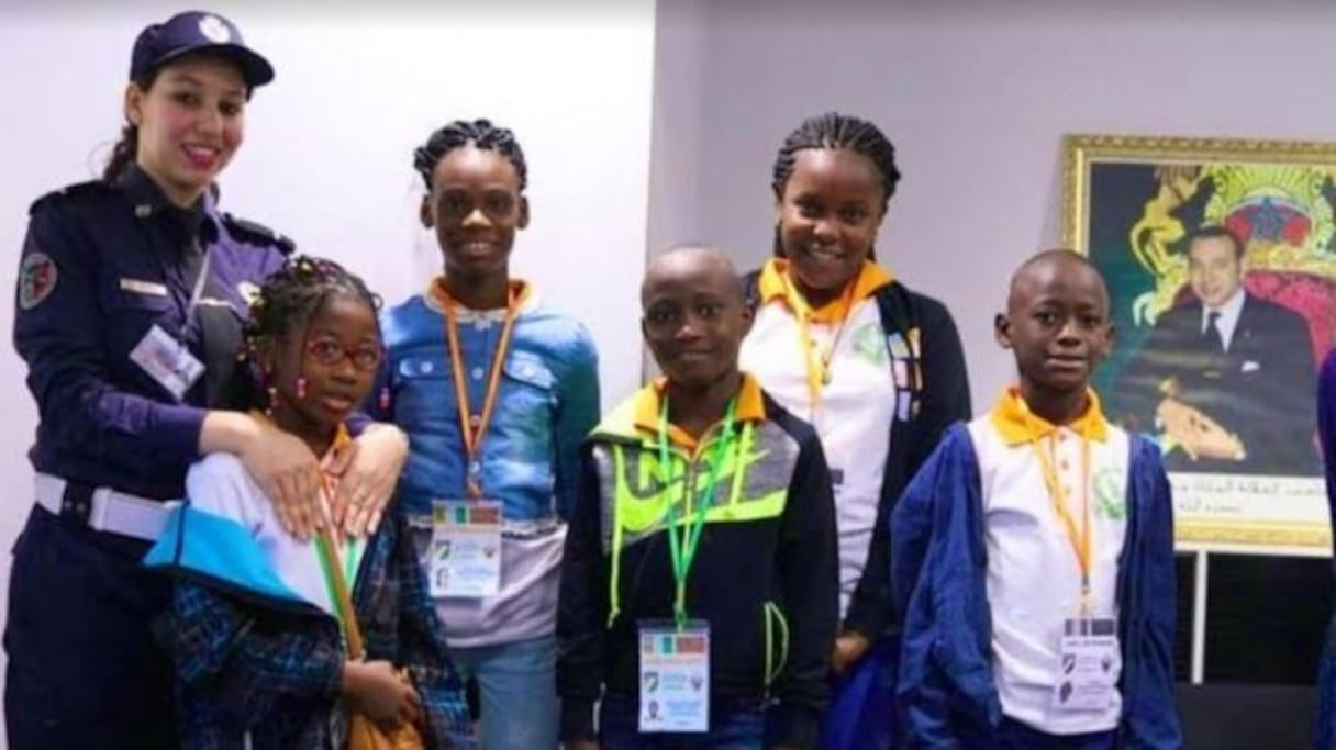 Enfants des polices africaines reçus à l'aéroport de Casablanca
