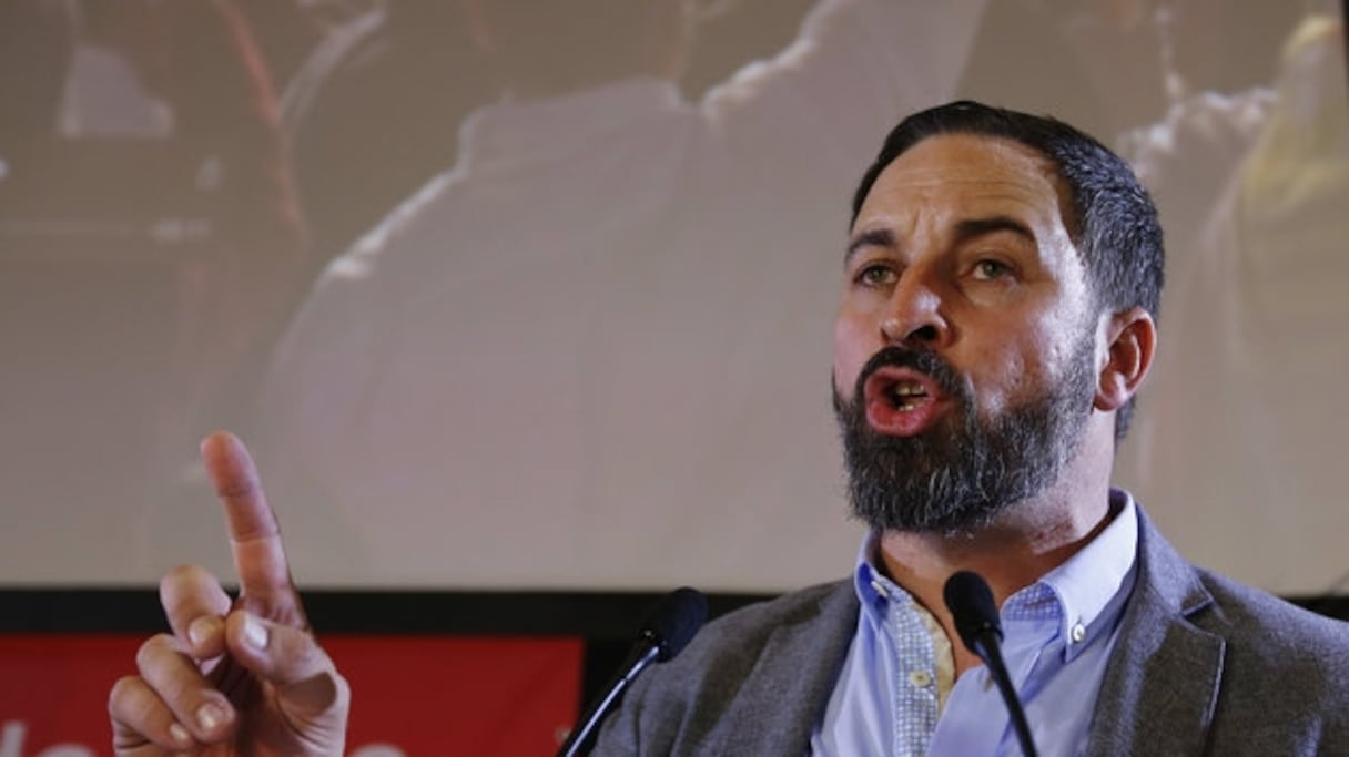 Santiago Abascal, président du parti d’extrême-droite espagnol Vox. 
