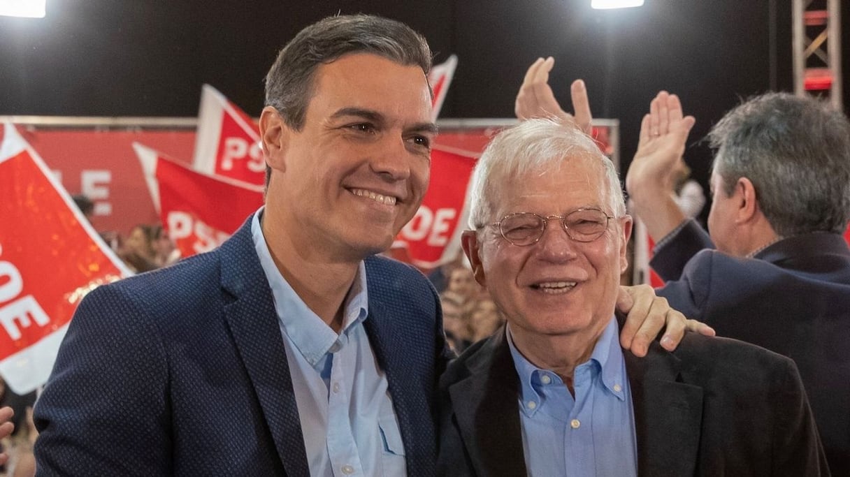 Pedro Sanchez, le chef du gouvernement espagnol, et Josep Borrell, Haut représentant de l’Union européenne pour les affaires étrangères et la politique de sécurité.
