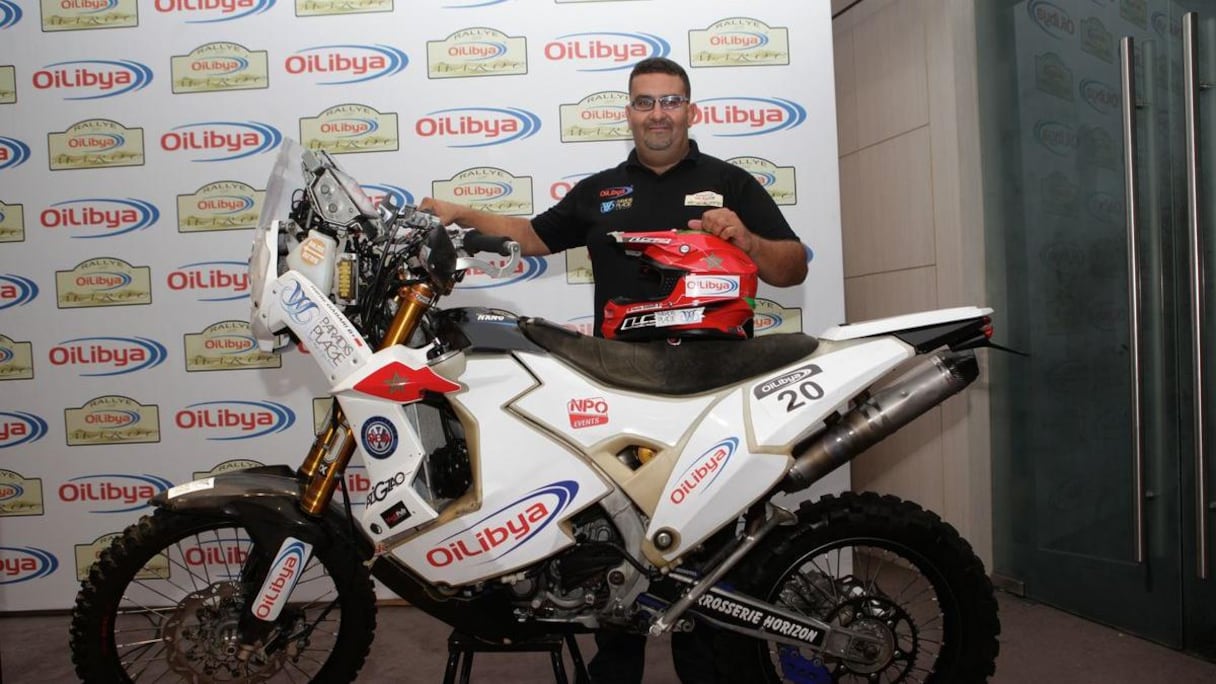 Le Marocain Harite Gabari, pilotera une Yamaha lors de ce rallye.
