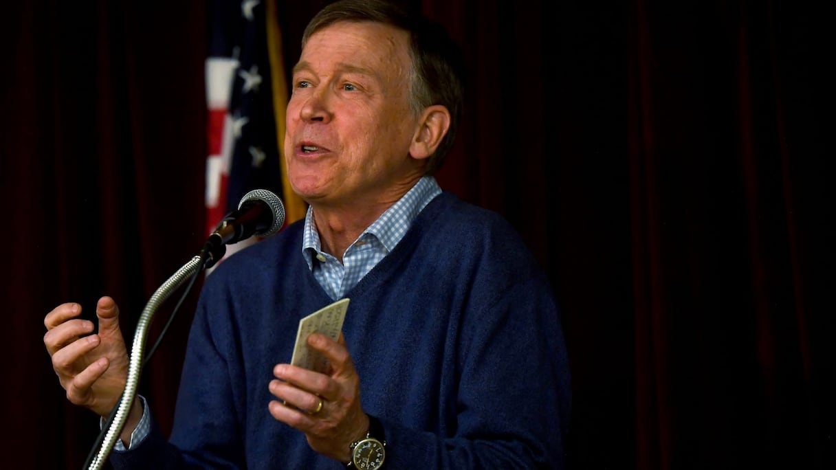 John Hickenlooper veur défier Donald Trump.
