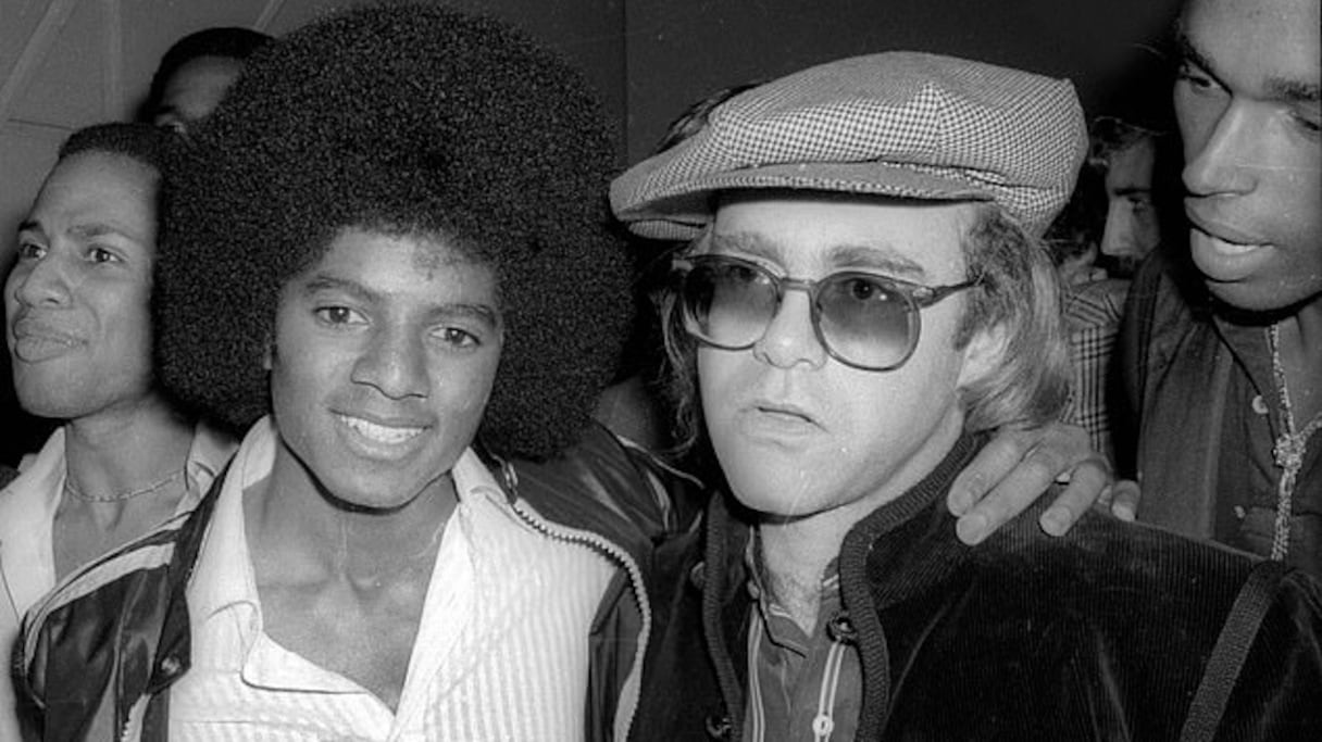 Elton John et Michael Jackson
