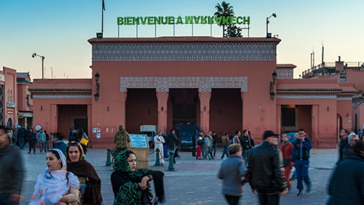 L'ancien siège de Bank Al-Maghrib à Marrakech.
