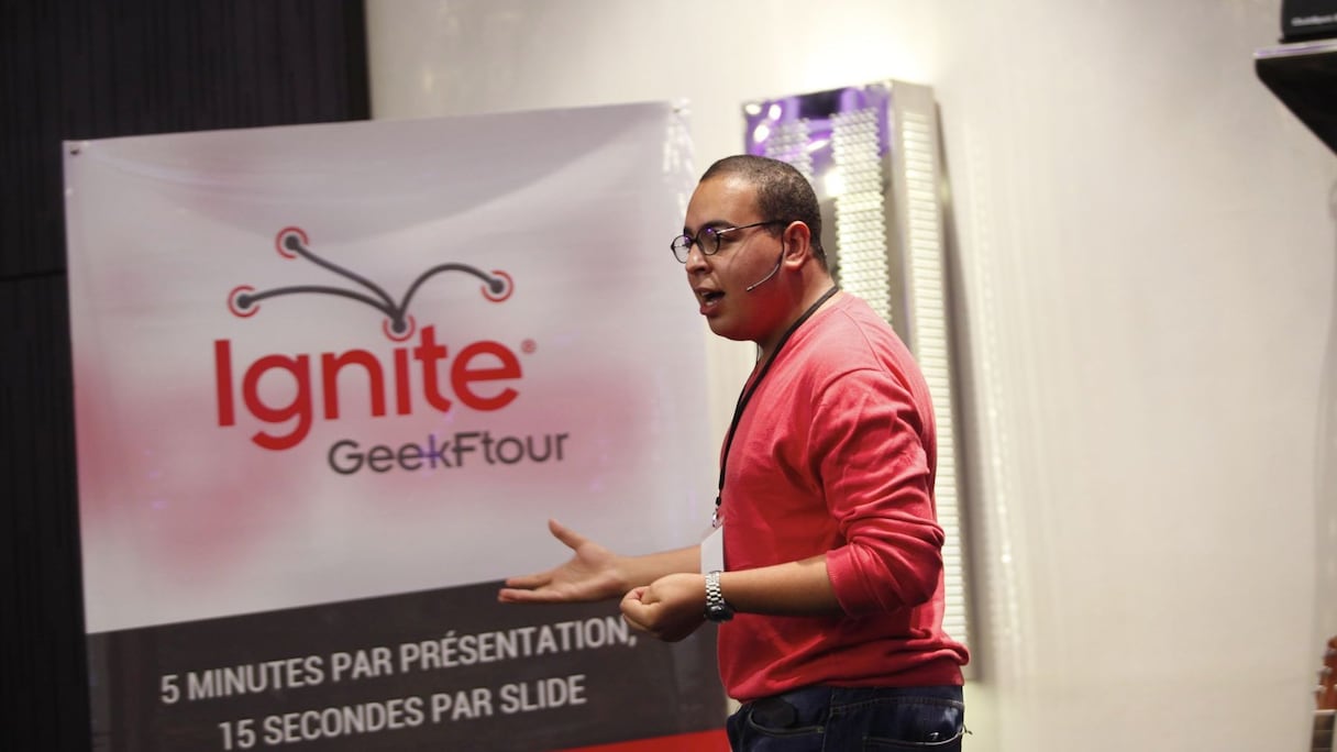 Ignite GeekFtour : Au tour de Ghassan Benchiheb de convaincre l'assemblée en cinq minutes et 20 diapos
