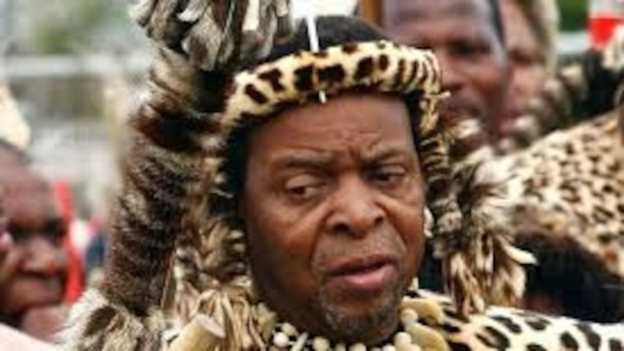 Le roi zoulou Goodwill Zwelithini.
