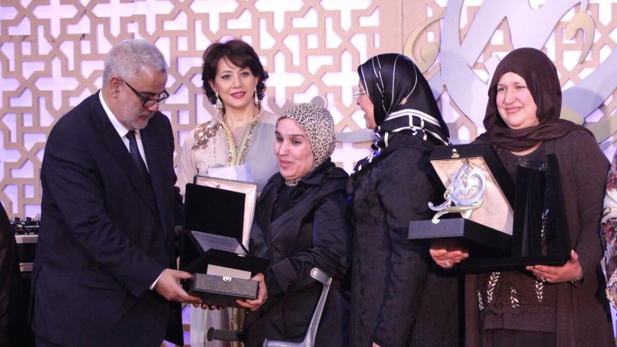 Le 1er Prix, remis par Abdelilah Benkirane, a été décerné à l'Association Errahma des Handicapées d’Azilal.
