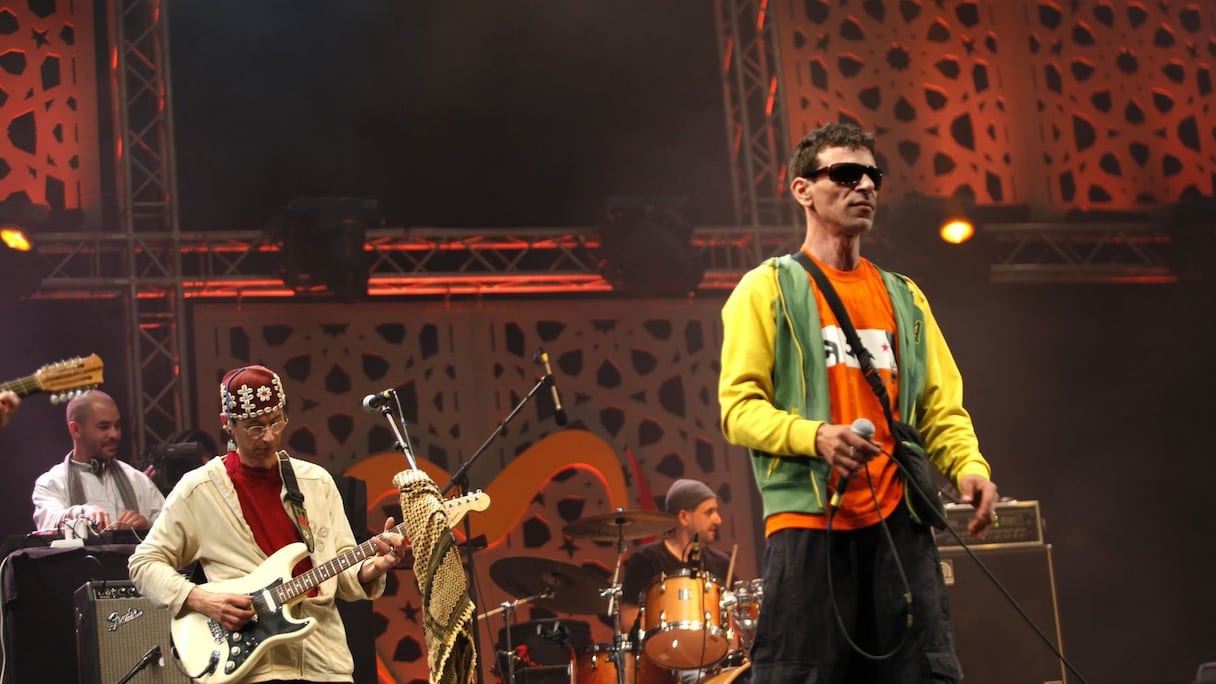 Amazigh Kateb et toute la troupe de Gnawa Diffusion revient en force pour un concert vendredi 16 août sur la scène Breija à El Jadida
