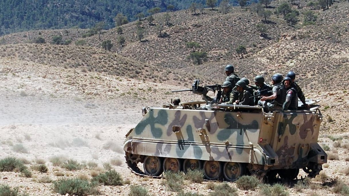 Patrouille de l'armée tunisienne.
