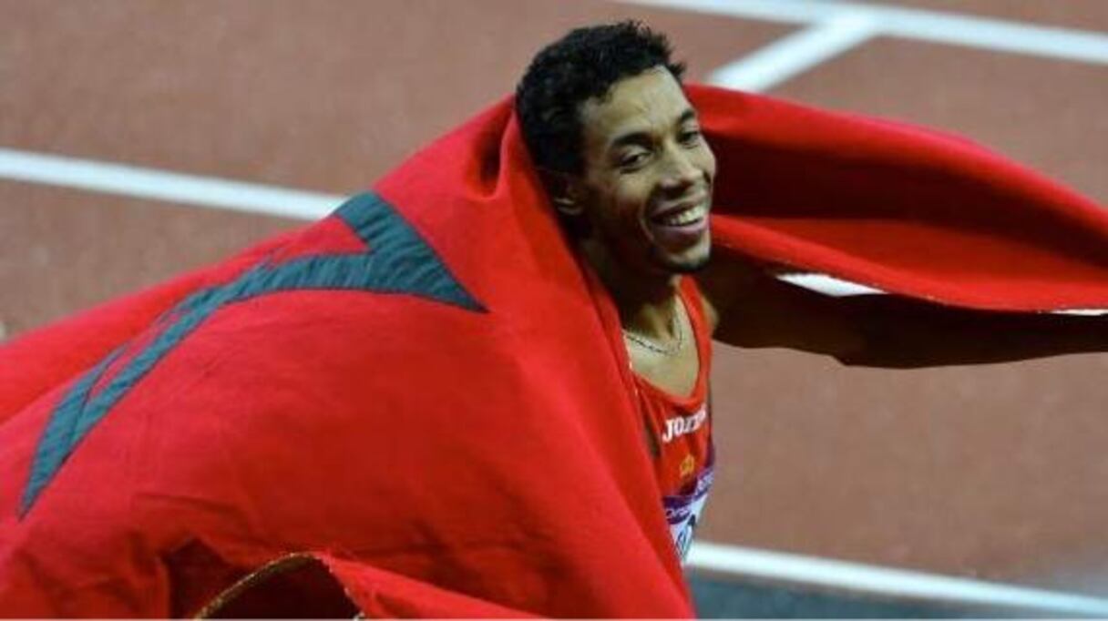 Abdelaati Iguider a remporté la seule médaille du clan marocain à Pékin. 
