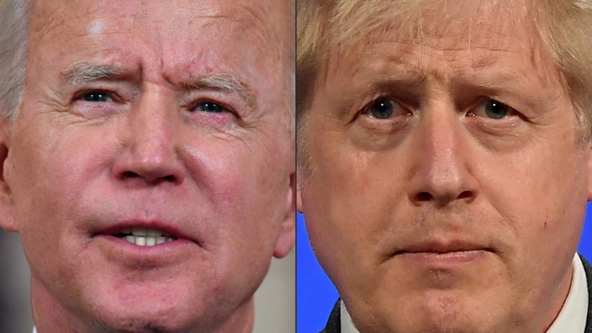 Le président américain Joe Biden et le Premier ministre britannique Boris Johnson.
