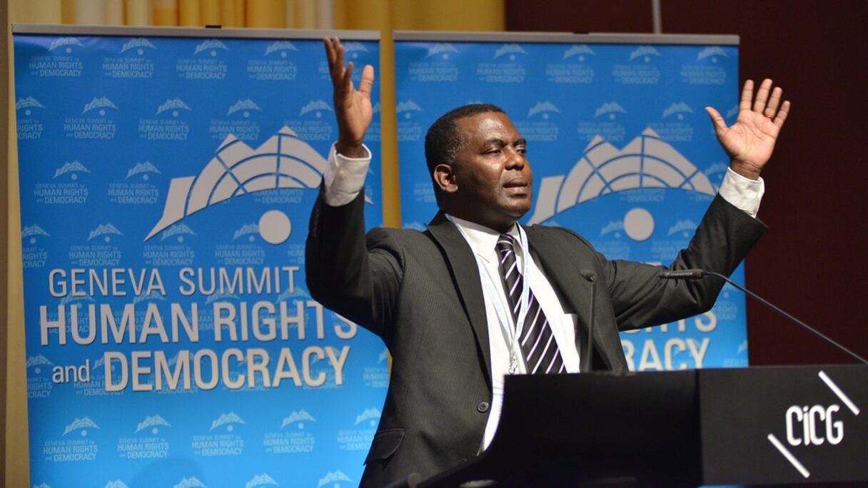 Biram Dah Abeid, député et leader de l’Initiative du mouvement abolitionniste (IRA/organisation anti esclavagiste).
