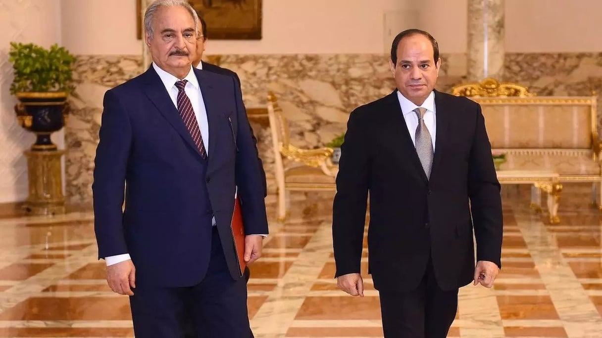 Le maréchal Khalifa Haftar en compagnie du président égyptien Abdelfattah Al-Sissi.
