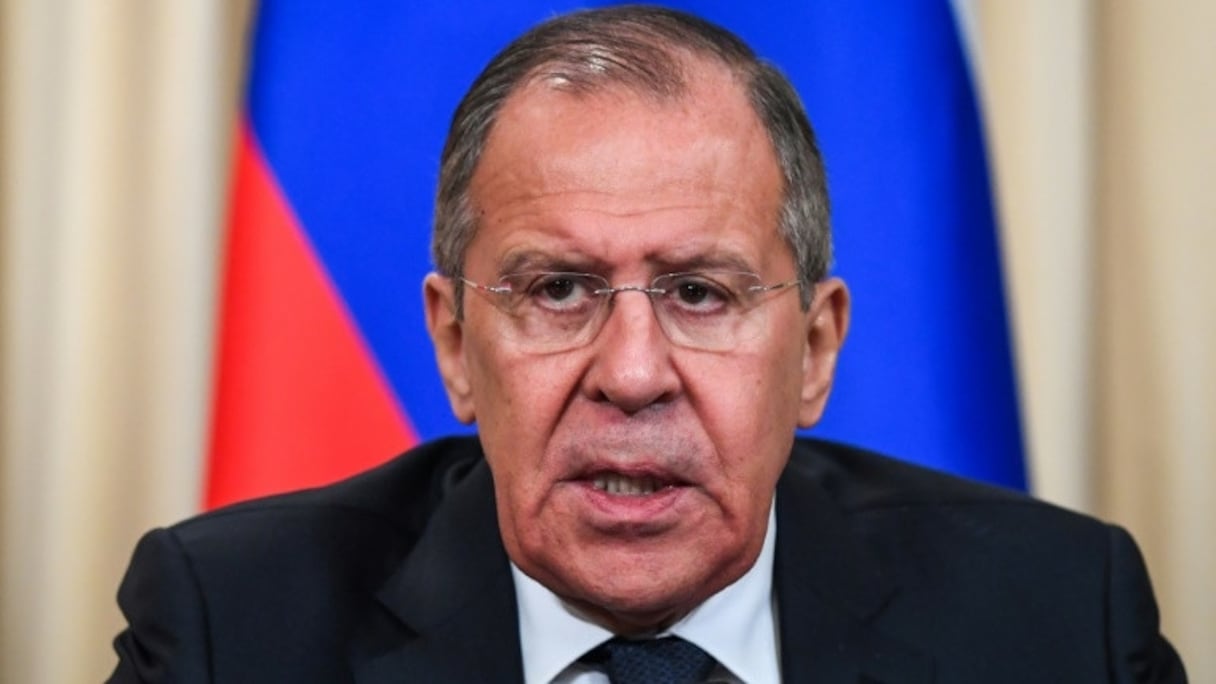 Le ministre russe des Affaires étrangères Sergueï Lavrov le 14 mars 2018. 
