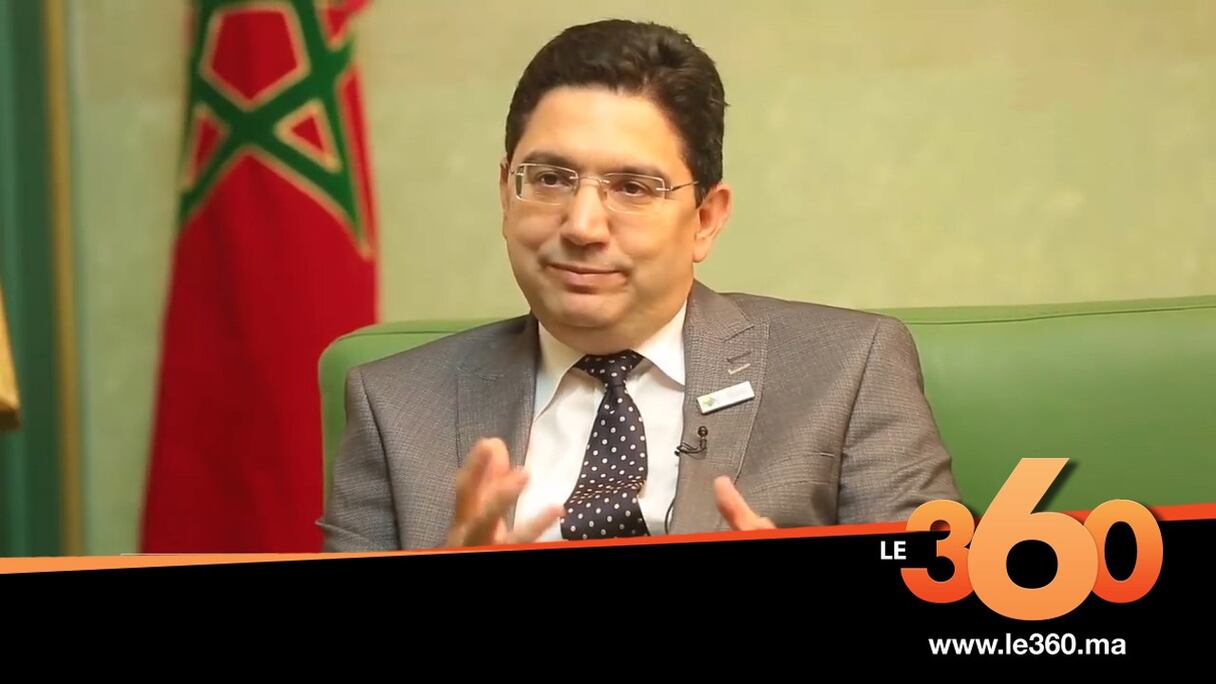 Nasser Bourita, ministre des Affaires étrangères, de la coopération africaine et des Marocains résidant à l'étranger.
