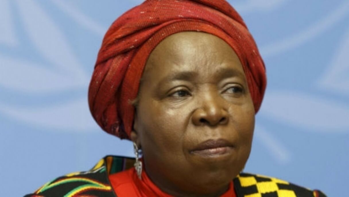 Dlamini Zuma, présidente sortante de la Commission de l'Union africaine.
