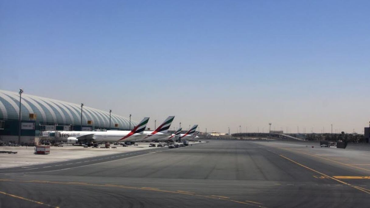 Aéroport de Dubaï.
