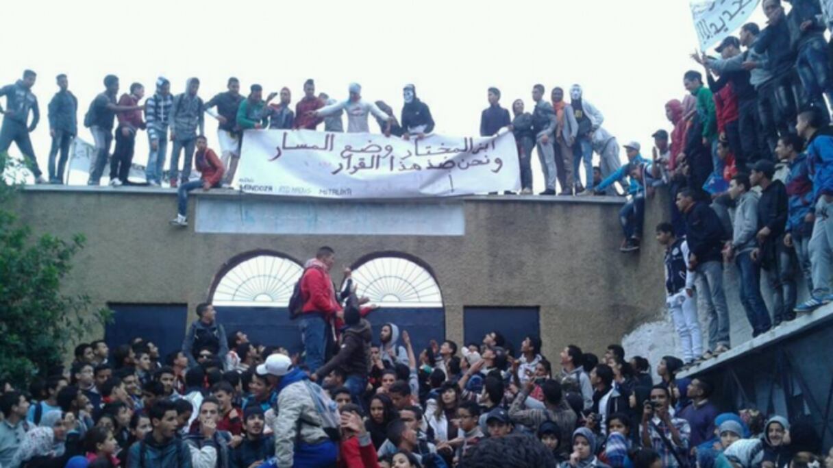 Scène de violence dans un lycée à Settat.
