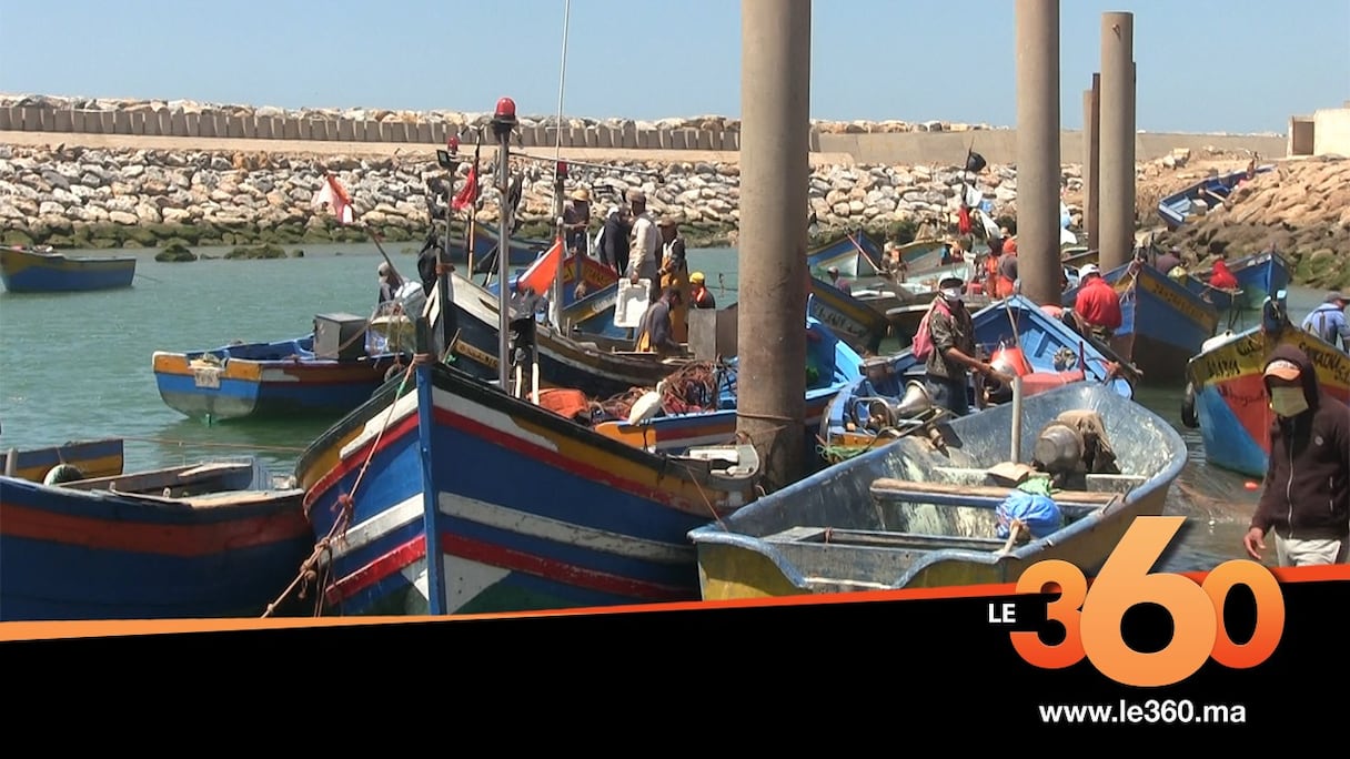 Le port de pêche de Salé.
